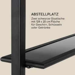 Steakhouse Grilldach 220x215x140cm PE 180 G/m² Flammhemmend Stahl Grau -Warmekuche Pro Geschaft 10032523 de 0007 logo