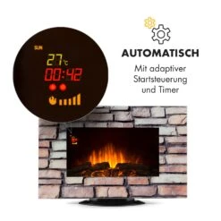 Colmar Elektrischer Kamin Glas 2000W 7 LED-Farben Fernbedienung -Warmekuche Pro Geschaft 10032536 de 0008 logo