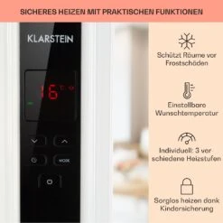 Thermaxx 2500 Ölradiator 2500W 5-35° C 24h-Timer Weiß/schwarz -Warmekuche Pro Geschaft 10032775 de 0004 usp