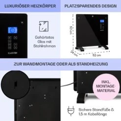 Norderney Konvektions-Heizgerät Thermostat Timer 1000W 20m² 13 Norderney Konvektions-Heizgerät Thermostat Timer 1000W 20m² -Warmekuche Pro Geschaft 10032787 de 0006 usp