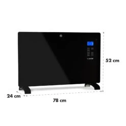 Norderney Konvektions-Heizgerät Thermostat Timer 2000W 30m² Schwarz -Warmekuche Pro Geschaft 10032789 yy 0008 logo