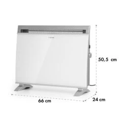 Gotland Konvektorheizung 600/900/1500W Glasfront Standgerät Weiß -Warmekuche Pro Geschaft 10032868 yy 0008 logo Klarstein Gotland Glaskonvektor weiss