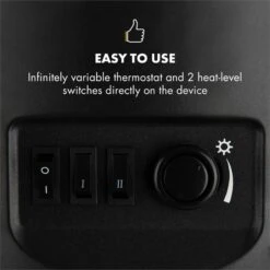 Brixen Elektrischer Kamin 900/1800W InstaFire Thermostat Schwarz -Warmekuche Pro Geschaft 10032891 yy 0004 logo Klarstein Brixen Elektrischer Kamin schwarz