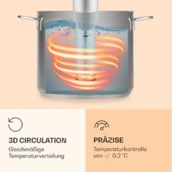 Quickstick Flex 1300W 3D Circulating 0-95 °C IPX7 Timer Silber -Warmekuche Pro Geschaft 10032906 de 0005 logo