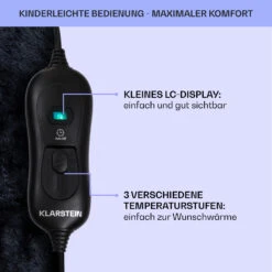 Dr. Watson SuperSoft Heizdecke 120 W 180 X 130 Cm Teddy-Plüsch -Warmekuche Pro Geschaft 10033006 de 0006 usp