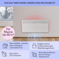 Hot Spot Slimcurve Heizgerät 80x40cm 40m² 2000W 5-40°C LED IP24 Weiß -Warmekuche Pro Geschaft 10033016 de 0004 usp