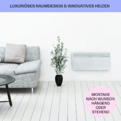 Hot Spot Slimcurve Heizgerät 80x40cm 40m² 2000W 5-40°C LED IP24 Weiß -Warmekuche Pro Geschaft 10033016 de 0007 usp