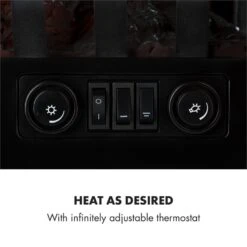 Innsbruck Elektrischer Kamin 1000/2000W Thermostat -Warmekuche Pro Geschaft 10033092 yy 0004 logo Electric Fireplace Black YH15