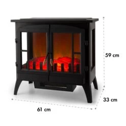 Innsbruck Elektrischer Kamin 1000/2000W Thermostat -Warmekuche Pro Geschaft 10033092 yy 0008 logo Electric Fireplace Black YH15