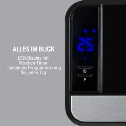 Wallkyrie Wandheizgerät 1000W/2000W 10 - 49 °C Thermostat Schwarz -Warmekuche Pro Geschaft 10033139 de 0003 logo