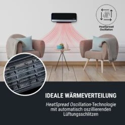 Wallkyrie Wandheizgerät 1000W/2000W 10 - 49 °C Thermostat Schwarz -Warmekuche Pro Geschaft 10033139 de 0004 logo