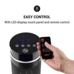 Heat Spike Turmheizgerät 1200/2200W 8h-Timer Thermostat Schwarz 11 Heat Spike Turmheizgerät 1200/2200W 8h-Timer Thermostat Schwarz -Warmekuche Pro Geschaft 10033141 yy 0004 logo oneConcept Heat Spike Turmheizgeraet schwarz