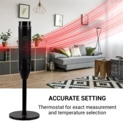 Heat Spike Turmheizgerät 1200/2200W 8h-Timer Thermostat Schwarz 14 Heat Spike Turmheizgerät 1200/2200W 8h-Timer Thermostat Schwarz -Warmekuche Pro Geschaft 10033141 yy 0007 logo oneConcept Heat Spike Turmheizgeraet schwarz