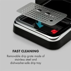 Espressionata Gusto Espressomaschine 1100W 15 Bar Druck Schwarz -Warmekuche Pro Geschaft 10033209 yy 0006 logo Klarstein Espressionata Gusto Espressomaschine