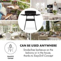 Porterhouse Elektrogrill 2200W Antihaft-Grillfläche Schwarz -Warmekuche Pro Geschaft 10033322 yy 0006 logo Klarstein Porterhouse Elektrogrill 2200W schwarz