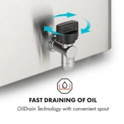 Family Fry Fritteuse 3000W Oil Drain Technology Edelstahl Silber 13 Family Fry Fritteuse 3000W Oil Drain Technology Edelstahl Silber -Warmekuche Pro Geschaft 10033342 yy 0005 logo Klarstein Family Fry Fritteuse 3000W silber