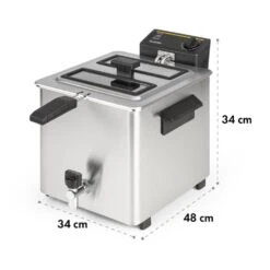 Family Fry Fritteuse 3000W Oil Drain Technology Edelstahl Silber 17 Family Fry Fritteuse 3000W Oil Drain Technology Edelstahl Silber -Warmekuche Pro Geschaft 10033342 yy 0010 logo Klarstein Family Fry Fritteuse 3000W silber