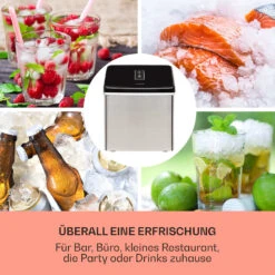 Clearcube Eiswürfelmaschine Klareis 13kg/24h Edelstahl Schwarz -Warmekuche Pro Geschaft 10033350 de 0003 usp