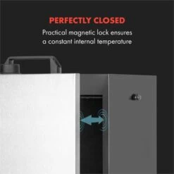 Flintstone Steel Räucherofen 1600 W Integriertes Thermometer Edelstahl -Warmekuche Pro Geschaft 10033372 yy 0005 logo Klarstein Flintstone Steel Raeucherofen Edelstahl