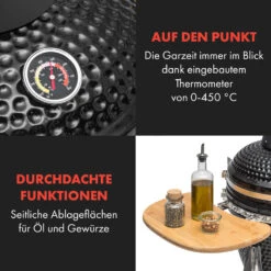 Queensize Kamado Grill Thermometer Abnehmbare Seitenteile Schwarz -Warmekuche Pro Geschaft 10033377 de 0006 logo