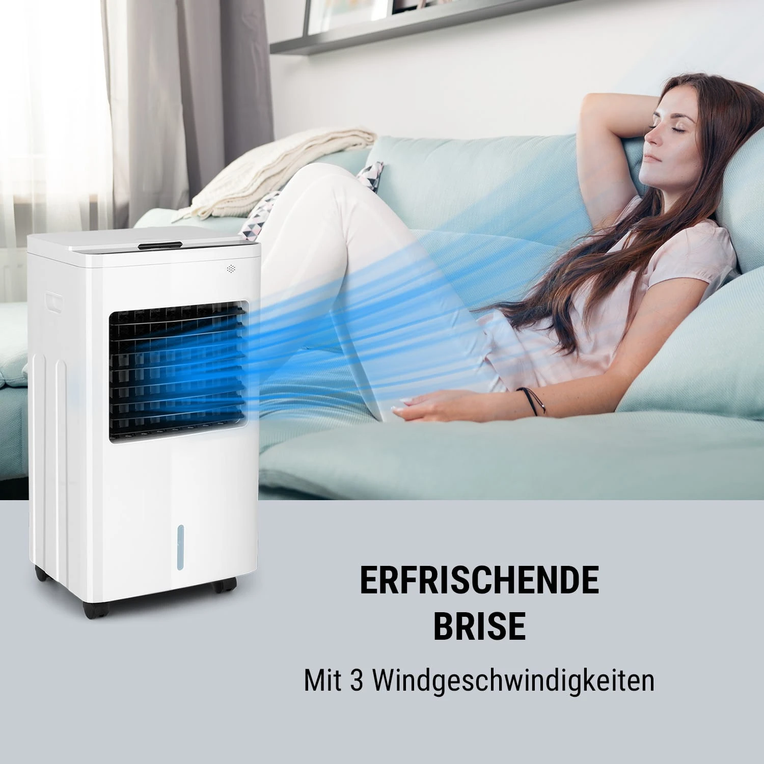 Freeze Me 3-in-1 Luftkühler 75W 400m³/h 8 Ltr Fernbedienung Mobil 6 Freeze Me 3-in-1 Luftkühler 75W 400m³/h 8 Ltr Fernbedienung Mobil – Bild 6