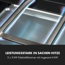 Gazooka 2.0T Gas BBQ Grill 2x3kW Brenner Edelstahl -Warmekuche Pro Geschaft 10033532 de 0004 logo