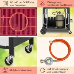 Tomahawk 3.1 S Gasgrill 3x3,6kW Brenner+2,7 KW 60x45cm Grill Edelstahl -Warmekuche Pro Geschaft 10033567 de 0005 usp