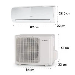 Windwaker Eco Split-Klimaanlage 12.000 BTU/3,5 KW Luftdurchsatz 680 M³/h Max. A++ -Warmekuche Pro Geschaft 10033601 yy 0007 dimensions