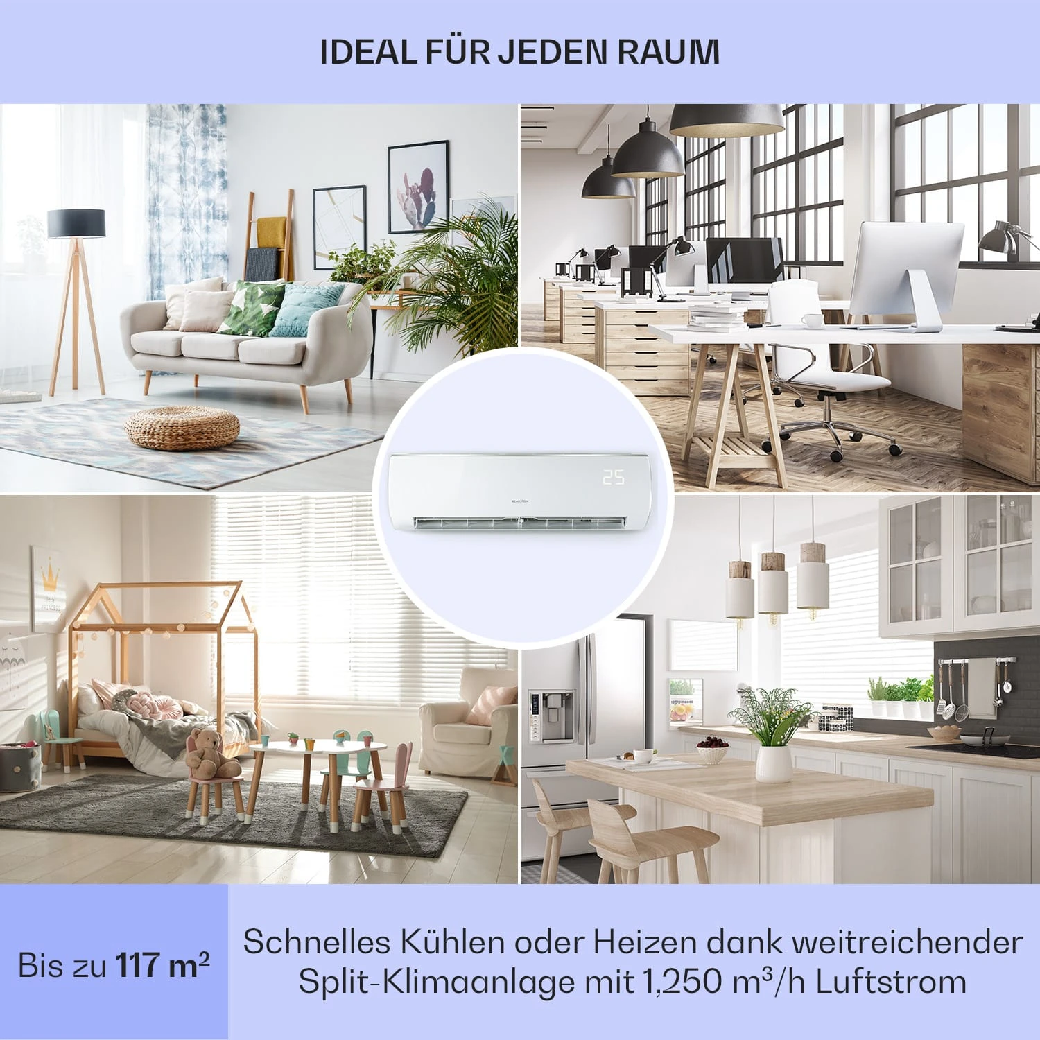 Windwaker Eco Split-Klimaanlage 24000 BTU/7 KW Luftdurchsatz 1250 M³/h 5 Windwaker Eco Split-Klimaanlage 24000 BTU/7 KW Luftdurchsatz 1250 M³/h – Bild 5