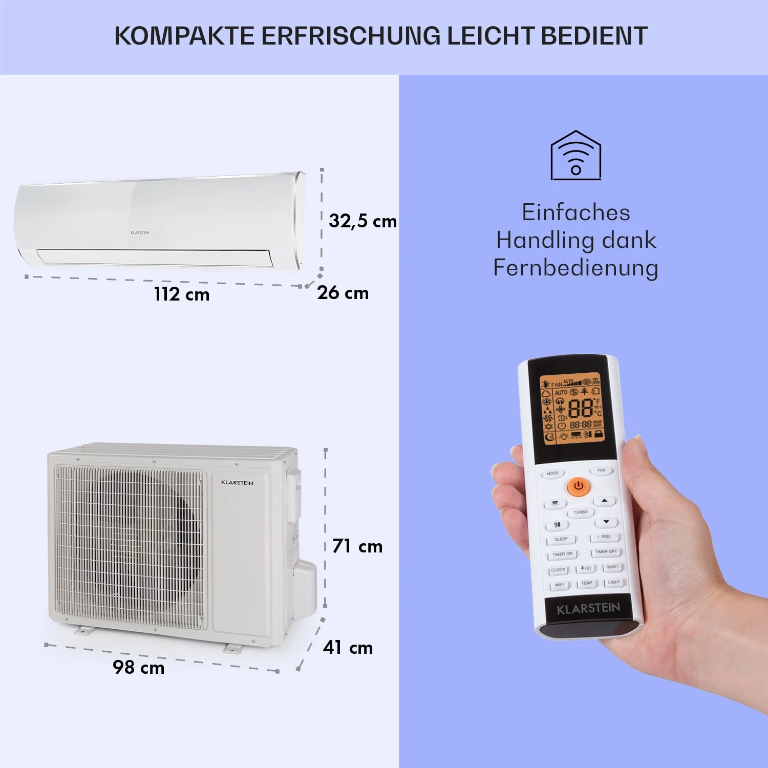 Windwaker Eco Split-Klimaanlage 24000 BTU/7 KW Luftdurchsatz 1250 M³/h 6 Windwaker Eco Split-Klimaanlage 24000 BTU/7 KW Luftdurchsatz 1250 M³/h – Bild 6