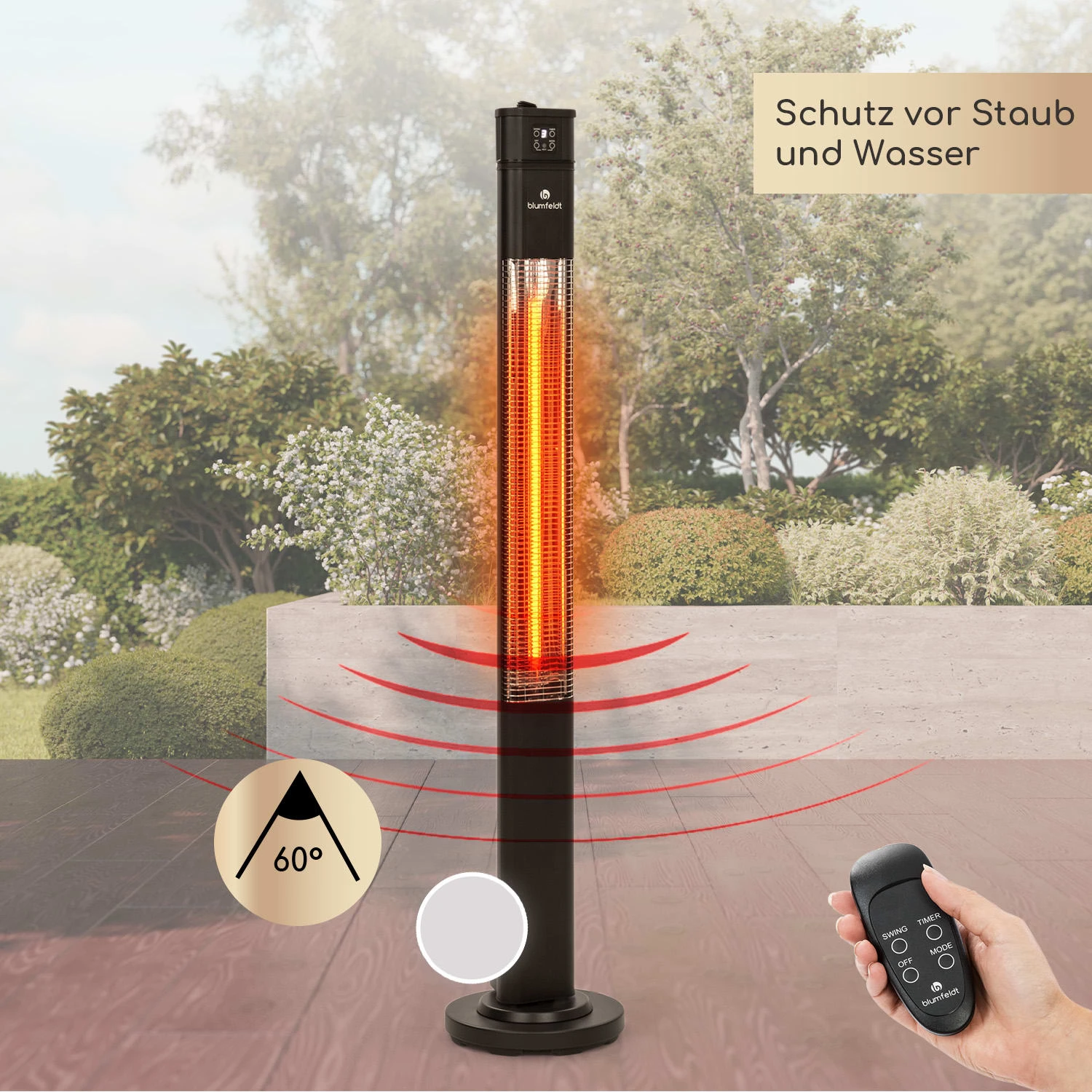 Heat Guru Plus Infrarot-Heizstrahler 2000W 3 Heizstufen Fernbedienung 1 Heat Guru Plus Infrarot-Heizstrahler 2000W 3 Heizstufen Fernbedienung