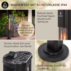 Heat Guru Plus Infrarot-Heizstrahler 2000W 3 Heizstufen Fernbedienung 12 Heat Guru Plus Infrarot-Heizstrahler 2000W 3 Heizstufen Fernbedienung -Warmekuche Pro Geschaft 10033691 de 0004 usp