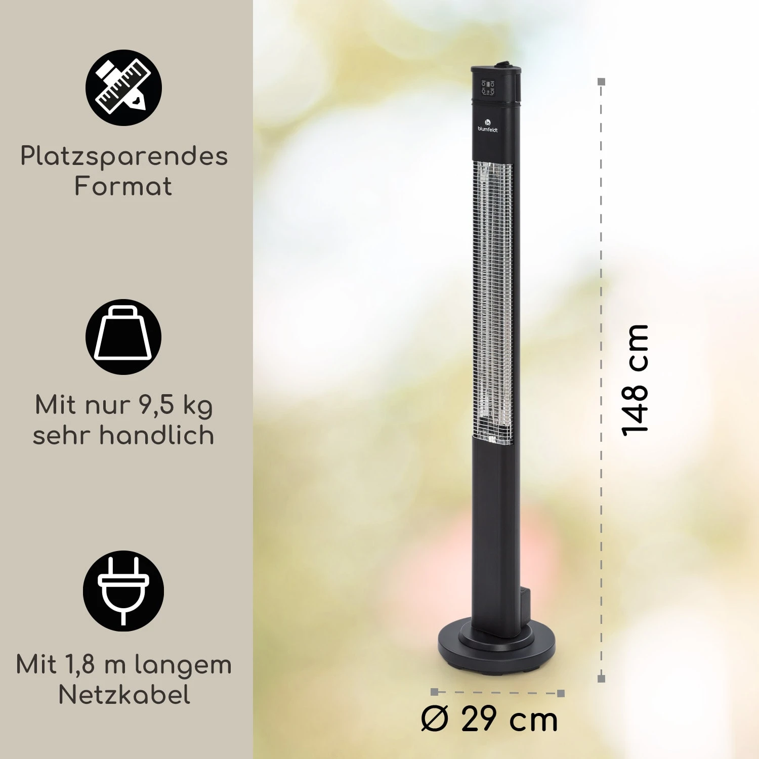 Heat Guru Plus Infrarot-Heizstrahler 2000W 3 Heizstufen Fernbedienung 5 Heat Guru Plus Infrarot-Heizstrahler 2000W 3 Heizstufen Fernbedienung – Bild 5