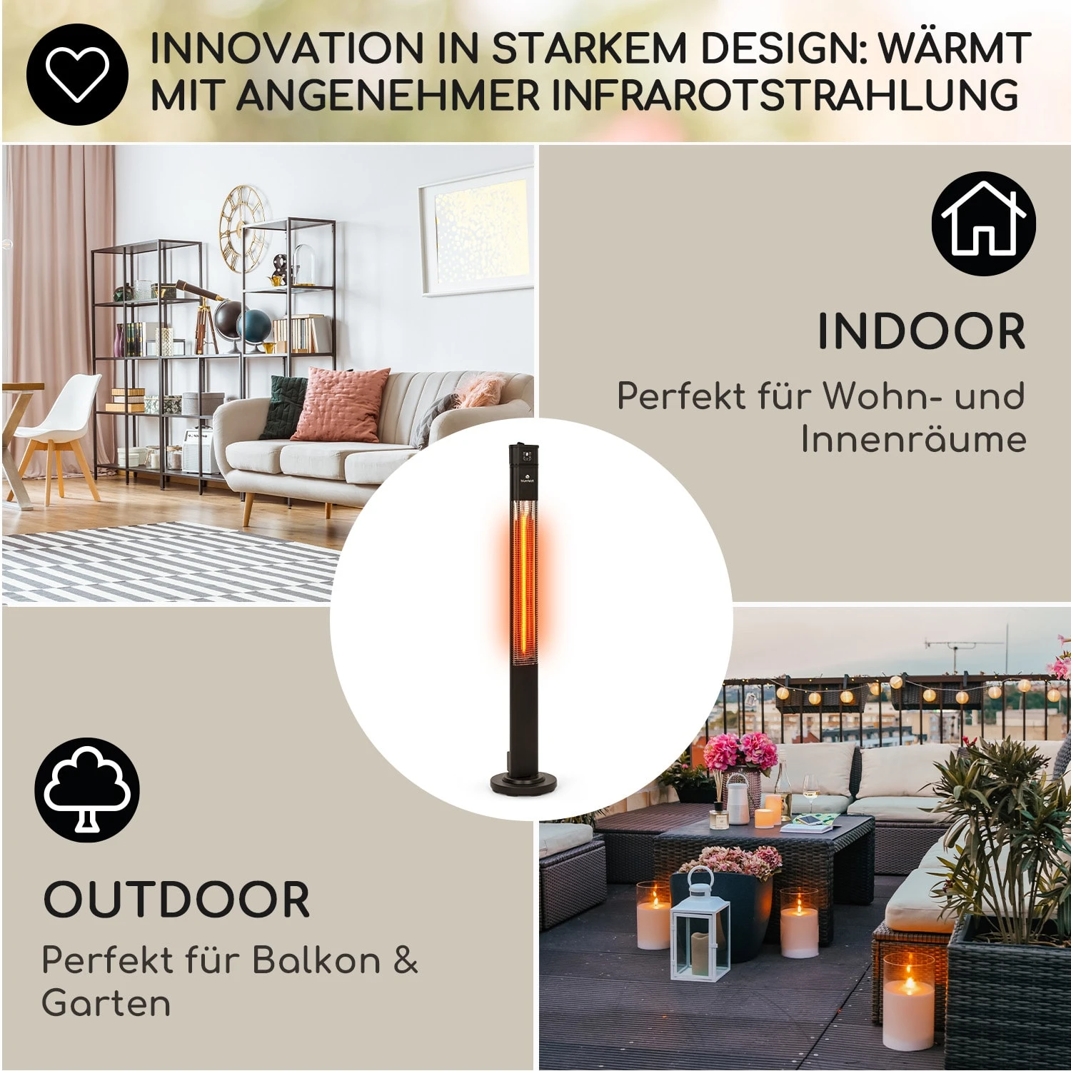 Heat Guru Plus Infrarot-Heizstrahler 2000W 3 Heizstufen Fernbedienung 6 Heat Guru Plus Infrarot-Heizstrahler 2000W 3 Heizstufen Fernbedienung – Bild 6