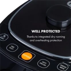 Hot Spring Plus Heißwasserspender 5l Edelstahl-Wassertank 45-95 °C -Warmekuche Pro Geschaft 10033753 yy 0003 logo Klarstein Hot Spring Heisswasserspender schwarz