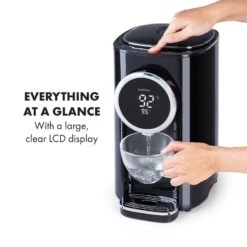 Hot Spring Plus Heißwasserspender 5l Edelstahl-Wassertank 45-95 °C -Warmekuche Pro Geschaft 10033753 yy 0004 logo Klarstein Hot Spring Heisswasserspender schwarz