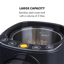 Hot Spring Plus Heißwasserspender 5l Edelstahl-Wassertank 45-95 °C -Warmekuche Pro Geschaft 10033753 yy 0005 logo Klarstein Hot Spring Heisswasserspender schwarz