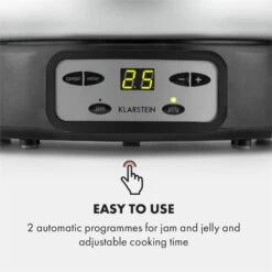 Jam Session Marmeladen- Und Geleekocher 1000W 2 Automatikprogramme -Warmekuche Pro Geschaft 10034109 yy 0004 logo Klarstein Jam Session Marmeladen und Geleekocher