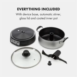 Jam Session Marmeladen- Und Geleekocher 1000W 2 Automatikprogramme -Warmekuche Pro Geschaft 10034109 yy 0008 logo Klarstein Jam Session Marmeladen und Geleekocher