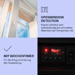 Lienz Elektrischer Kamin 1800W Steindekor Polystone Fernbedienung -Warmekuche Pro Geschaft 10034123 de 0004 logo