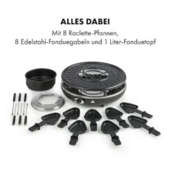 Fonduelette Raclette Und Fondue 1350W 1 Liter 38 Cm Ø Für 8 Personen 12 Fonduelette Raclette Und Fondue 1350W 1 Liter 38 Cm Ø Für 8 Personen -Warmekuche Pro Geschaft 10034138 de 0006 logo