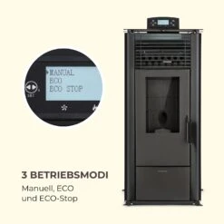 Energiewende Pelletofen 5/10 KW 5 Stufen Timer 18kg 250m³ Fernbedienung Schwarz -Warmekuche Pro Geschaft 10034153 de 0005 logo