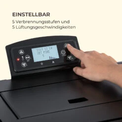 Energiewende Pelletofen 5/10 KW 5 Stufen Timer 18kg 250m³ Fernbedienung Schwarz -Warmekuche Pro Geschaft 10034153 de 0007 logo