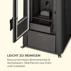 Energiewende Pelletofen 5/10 KW 5 Stufen Timer 18kg 250m³ Fernbedienung Schwarz -Warmekuche Pro Geschaft 10034153 de 0008 logo