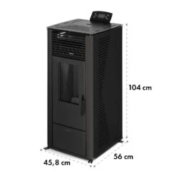 Energiewende Pelletofen 5/10 KW 5 Stufen Timer 18kg 250m³ Fernbedienung Schwarz -Warmekuche Pro Geschaft 10034153 yy 0009 logo