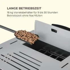 Energiewende Pelletofen 5/10 KW 5 Stufen Timer 18kg 250m³ Fernbedienung Grau -Warmekuche Pro Geschaft 10034181 de 0006 logo