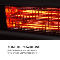 Gold Bar Shine Heizstrahler 2000W 2 X LED-Leuchte Aluminium -Warmekuche Pro Geschaft 10034208 de 0004 logo