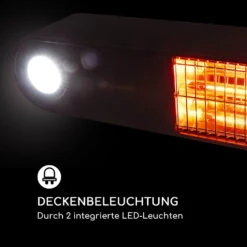 Gold Bar Shine Heizstrahler 2000W 2 X LED-Leuchte Aluminium -Warmekuche Pro Geschaft 10034208 de 0006 logo