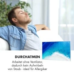 Wonderwall Air Art Strand Infrarotheizung 101x60cm 600W Fernbedienung -Warmekuche Pro Geschaft 10034237 de 0006 logo 10034237 de 0006