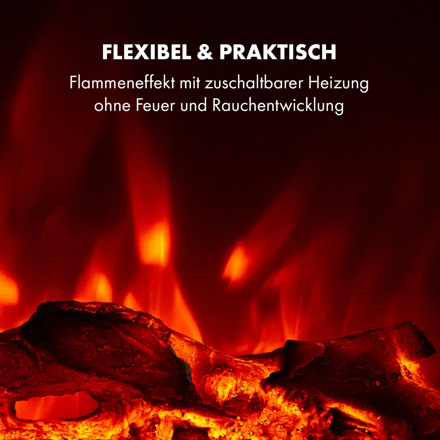 Lausanne Long Elektrischer Kamin 1600W 2 Heizstufen 128 Cm 5 Lausanne Long Elektrischer Kamin 1600W 2 Heizstufen 128 Cm – Bild 5